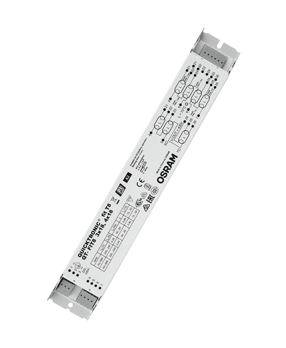 QT-FIT8 3x/4x18W/220-240V